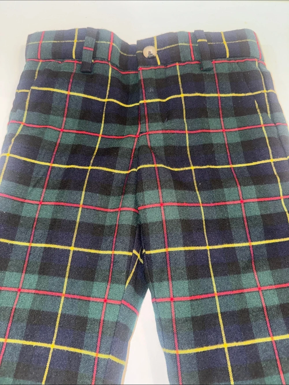 Janie and Jack Tartan Plaid Trousers